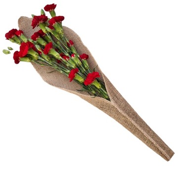Torebka rożek na kwiaty Flower Box Dzień Matki Nauczyciela Juta jutowy 3262