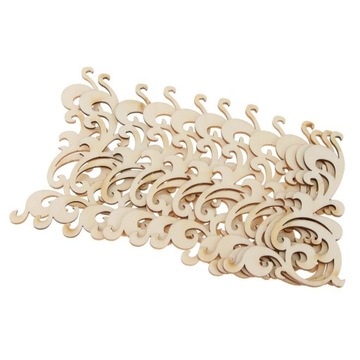 12 вырезов из дерева, цветочный рисунок, подвесные украшения по рождественской цене.