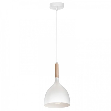 LAMPA WISZĄCA ZWIS LUMINEX NOAK WOOD 1194 BIAŁY
