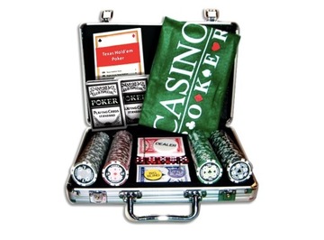 Техасский Холдем Покер Набор для покера в чемодане