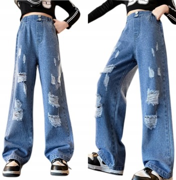 Spodnie jeansowe 140