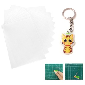 20 SZT. FOLIA TERMOKURCZLIWA PÓŁPRZEZROCZYSTA DIY 0.2MM