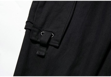 Streetwear Black Cargo Pants Mens Plus Size Hip Ho