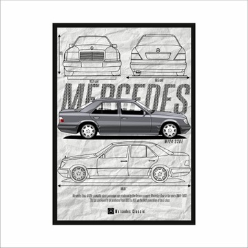 Obraz na ścianę MERCEDES CLASSIC W124