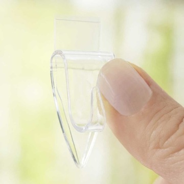 Haczyki samoprzylepne tesa do ozdób przezroczyste