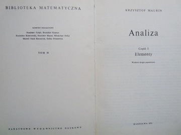 MATEMATYKA DLA WYDZIAŁÓW .ANALIZA ELEMENTY TOM 38