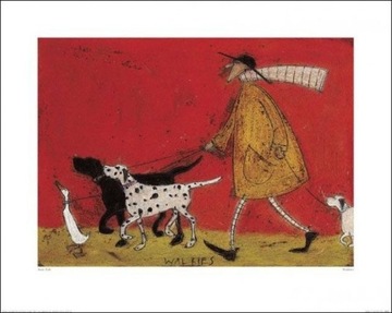 Sam Toft Doris z psami - plakat premium