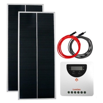 PANEL SOLARNY BATERIA SŁONECZNA 200W 12V REGULATOR