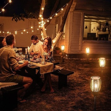 СОЛНЕЧНЫЙ ФАКЕЛ СВЕТОДИОДНАЯ ЛАМПА ПЛАМЯ ЭФФЕКТ ОГНЯ x4