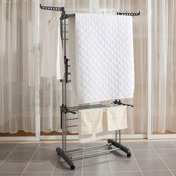 ВЕРТИКАЛЬНАЯ СКЛАДНАЯ СТОЯЧАЯ СУШИЛКА XXL ДЛЯ БЕЛЬЯ, ОДЕЖДЫ, БАЛКОНА