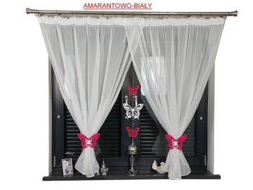 DLA DZIECI FIRANA GOTOWA AŻUR GIRLANDA AKRYLOWA 400X145 ZAWIESZKA MOTYLKI