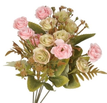 SZTUCZNE KWIATY ROŚLINY GAŁĄZKI BUKIET RÓŻ RÓŻA RÓŻE