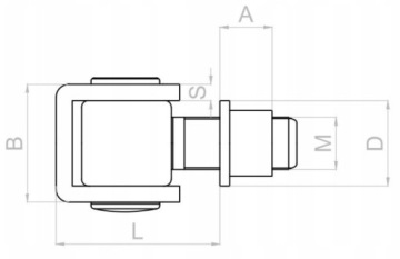 РЕГУЛИРУЕМАЯ ПЕТЛЯ ДЛЯ ПРИВАРКИ ВОРОТ И КАЛИТКИ М20