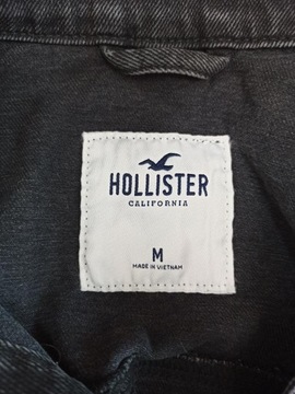 HOLLISTER CZARNA JEANSOWA KURTKA DAMSKA - KATANA z USA r. M