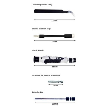 НАБОР ИНСТРУМЕНТОВ ТОЧНЫЕ ОТВЕРТКИ НАКОНЕЧНИКИ 115 EL