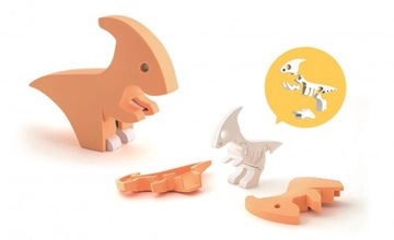 HalfToys Magnetyczny Składany Parazaurolof