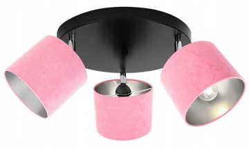 LAMPA WISZĄCA SUFITOWA ŻYRANDOL PLAFON CHROM WELUR