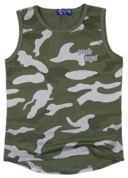 MORO koszulka TOP 177 *DANGER* 14Y khaki bawełna