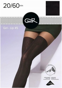 GATTA rajstopy GIRL-UP 45 20/60DEN NERO 2-S