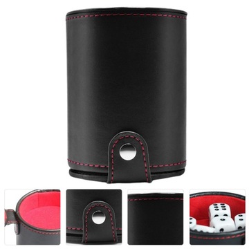 НАБОР ИГРОВЫХ КОСТЕЙ, КОНТЕЙНЕР ДЛЯ КРУЖЕК, 5 ПРОФЕССИОНАЛЬНЫХ КУБИКОВ ДЛЯ ВЕЧЕРИНКИ