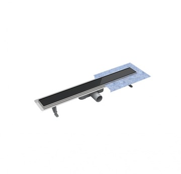 Odpływ liniowy Virgo CZARNE SZKŁO 600 mm, Besco
