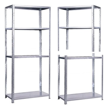 REGAŁ METALOWY OCYNKOWANY 150x75x30 50KG METALKAS
