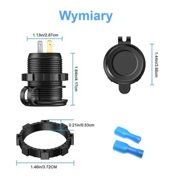 USB QC 3.0 + USB C 63 Вт, монтажная розетка 12–24 В
