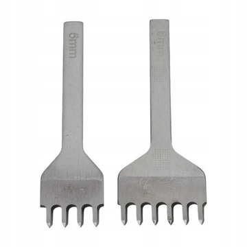 2 шт. Пирсинг для кожи 6 мм, 4 зубца, 6