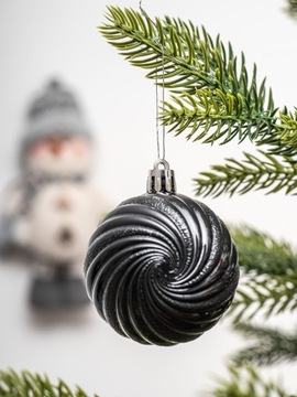 Небьющиеся шары «РОЖДЕСТВЕНСКАЯ ЁЛКА», узор, 100 шт. НАБОР для елочных игрушек.