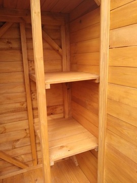 Деревянный садовый шкаф, место для хранения инструментов