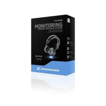 Sennheiser HD 25 Plus słuchawki nauszne super liniowe dla DJ i Studio