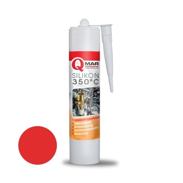 SILIKON WYSOKOTEMPERATUROWY CZERWONY OLEJOODPORNY 300 ml QMAR