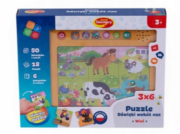 82726 PUZZLE DŹWIĘKOWE WOKÓŁ NAS WIEŚ DUMEL
