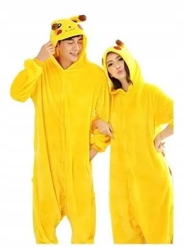 PIŻAMA PIKACHU ONESIE DRES KIGURUMI KOMBINEZON - S