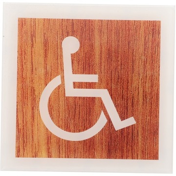 Znak na drzwiach dla osób niepełnosprawnych