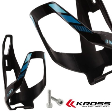 KOSZYK NA BIDON ROWEROWY UCHWYT BIDONU KROSS CLAW II BŁĘKITNY