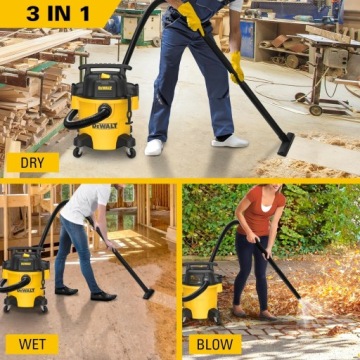 DEWALT DXV20PTA ПРОМЫШЛЕННЫЙ ПЫЛЕСОС ДЛЯ МАСТЕРСКИХ 1050ВТ 20Л СУХОЙ/ВЛАЖНЫЙ