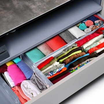 ОРГАНАЙЗЕР ДЛЯ ПЕРЕГОРОДОК ГАРДЕРОБА И ЯЩИКОВ РЕГУЛИРУЕМЫЕ ПЕРЕГОРОДКИ ДЛЯ КУХНИ 8 ШТ.