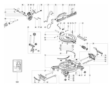 Пример комплекта ограничителя Metabo KS 18 LTX 216