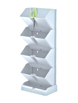 Doniczka na zioła zestaw 4x2 Vertical Garden Biel
