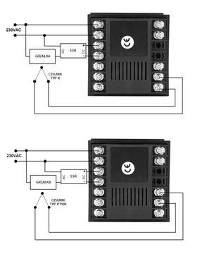РЕГУЛЯТОР ТЕМПЕРАТУРЫ ТЕРМОСТАТ НАПРЯЖЕНИЯ КОНТРОЛЛЕР ПЕЧИ XMTD 8000 230В