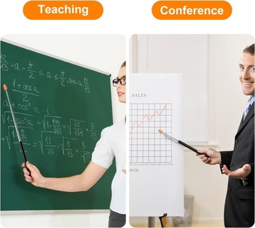 Телескопическая указка, телескопическая указка со шнурком и фетровой головкой.