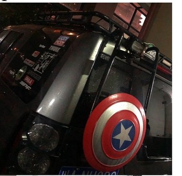 METALOWA TARCZA KAPITAN AMERYKA COSPLEY AVENGE 1:1