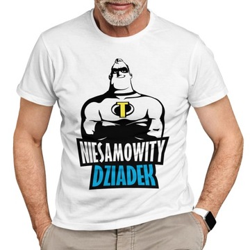 KOSZULKA NA DZIEŃ DZIADKA PREZENT URODZINY NAJLEPSZY DZIADEK T-SHIRT | S