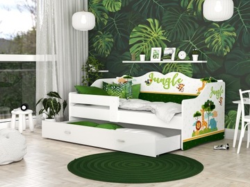 Детская кровать 160х80 с ящиком + матрас НЕЛИ