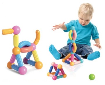 ОБРАЗОВАТЕЛЬНЫЕ МАГНИТНЫЕ ПАЛОЧКИ XXL МАГНИТНЫЕ БЛОКИ