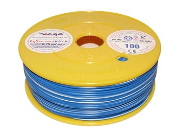 Przewód LGY/H05V-K 0,75 mm2 100m Niebiesko-Biały