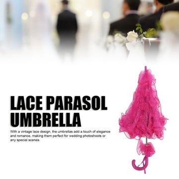 Зонтик из роз и пурпура