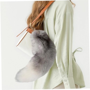 Ключ 45 см d?Sweet Wolf Fox Tail Меховые брелки для автомобилей