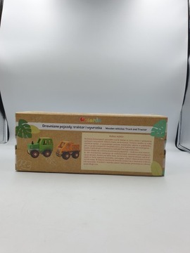 ELEFUN WOODEN VEHICLES ТРАКТОР И САМОСВАЛ